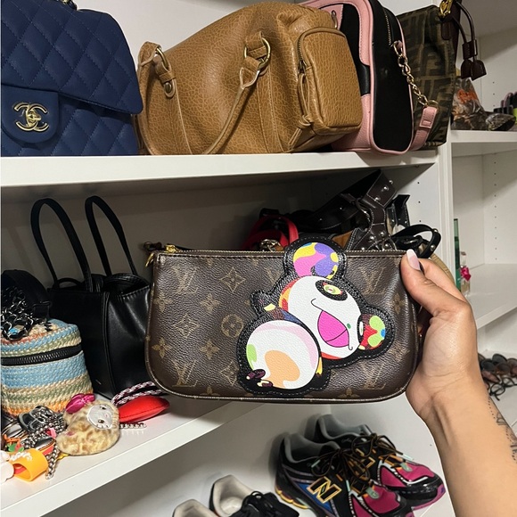 Louis Vuitton Handbags - Louis Vuitton Brown Clutch with Colorful Accents